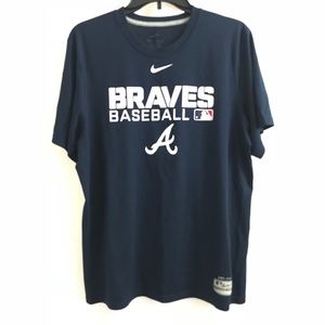 Nike Atlanta Braves Mens Baseball Blue T Sz M